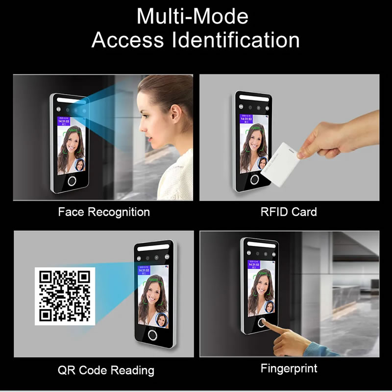 Access Control AI07F Dynamic Facial and Fingerprint Recognition System Terminal